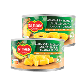Aanbieding van Del Monte Ananas Op Sap voor 1€ bij Dekamarkt