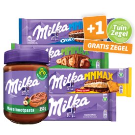 Aanbieding van Milka Moments, Mmmax Chocoladereep of Hazelnootpasta voor 2,49€ bij Dekamarkt