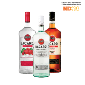 Aanbieding van Bacardi Rum Carta Blanca, Razz of Spiced voor 24,99€ bij Dekamarkt