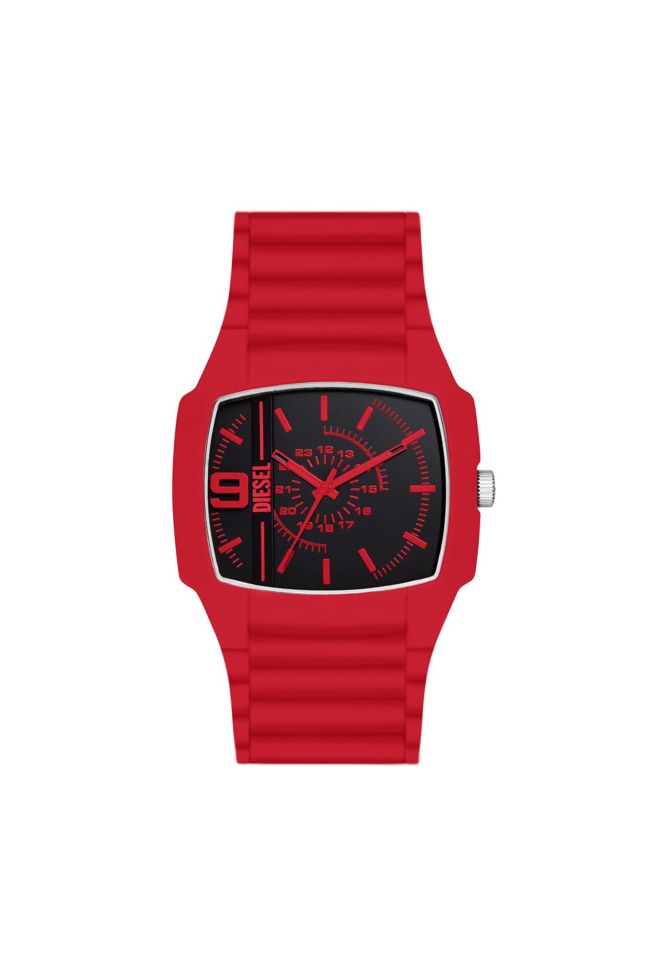 Aanbieding van Cliffhanger 2.0 Red Silicone Watch voor 111€ bij Diesel
