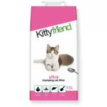 Aanbieding van Kattenbakvulling - Kitty Friend Clumping voor 9,49€ bij Tuinland