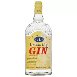 Aanbieding van Quality 10London Dry Gin 70 cl voor 10,49€ bij Dirck III