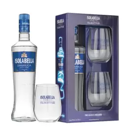 Aanbieding van Isolabella Sambuca met unieke glazen 70 cl voor 20,99€ bij Dirck III