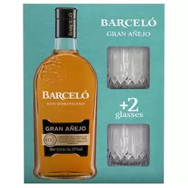 Aanbieding van Ron Barcelo Añejo Geschenkverpakking 70 cl voor 21,99€ bij Dirck III