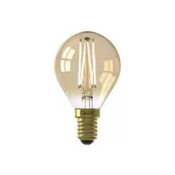 Aanbieding van Calex LED Full Glass Filament Ball-lamp 240V 3,5W 200lm E14 P45, Gold 2100K CRI80 Dimmable, energy label A+ voor 5,09€ bij Trendhopper