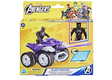 Aanbieding van Marvel Avengers Black Panther Claw Strike ATV 10cm voor 29,99€ bij ToyChamp