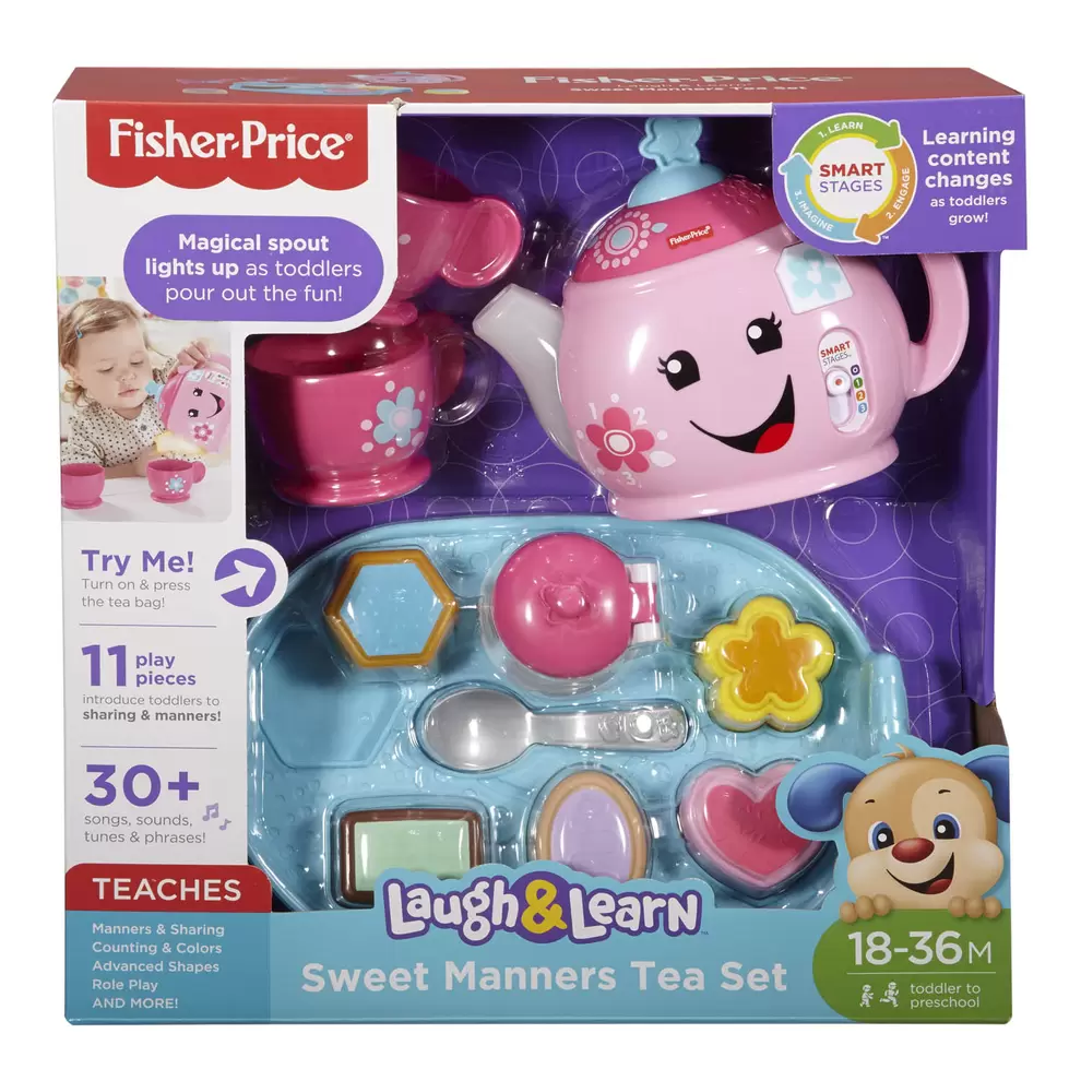 Aanbieding van Fisher-Price Leerplezier Goede ManierenTheeservies (NL) voor 34,99€ bij Top1Toys