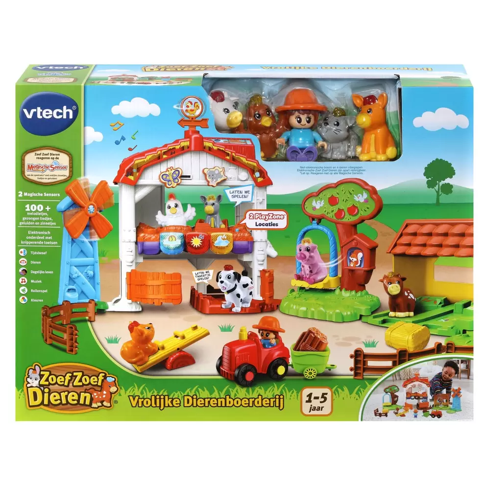 Aanbieding van Vtech Zoef Zoef Vrolijke Dierenboerderij voor 49,99€ bij Top1Toys