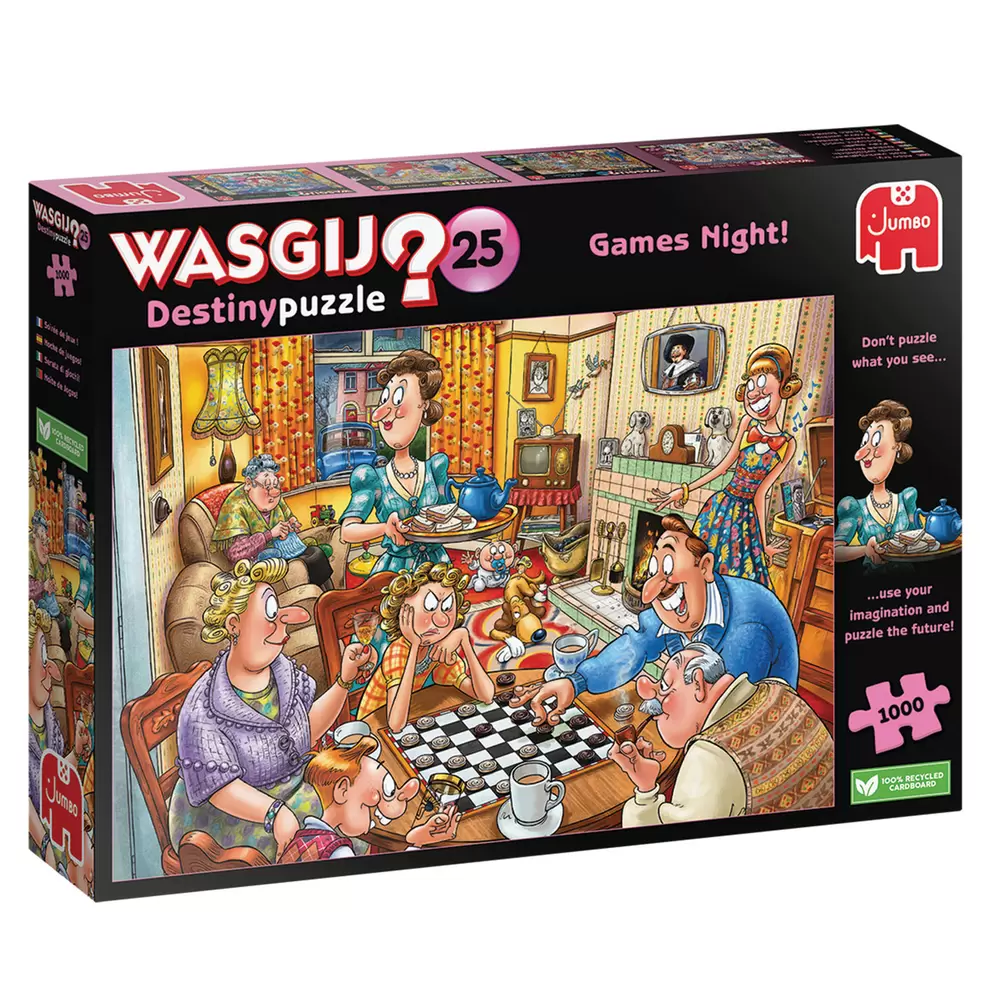 Aanbieding van Wasgij Destiny Puzzel 25 Spelletjesavond!1000 Stukjes voor 18,99€ bij Top1Toys