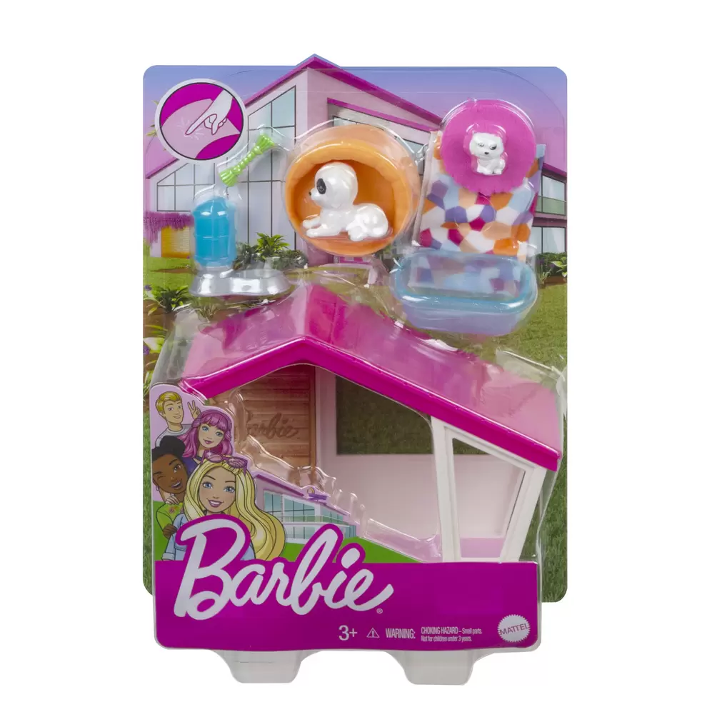 Aanbieding van Barbie Mini Playset Hondenhuis Met Hondje voor 7,98€ bij Top1Toys