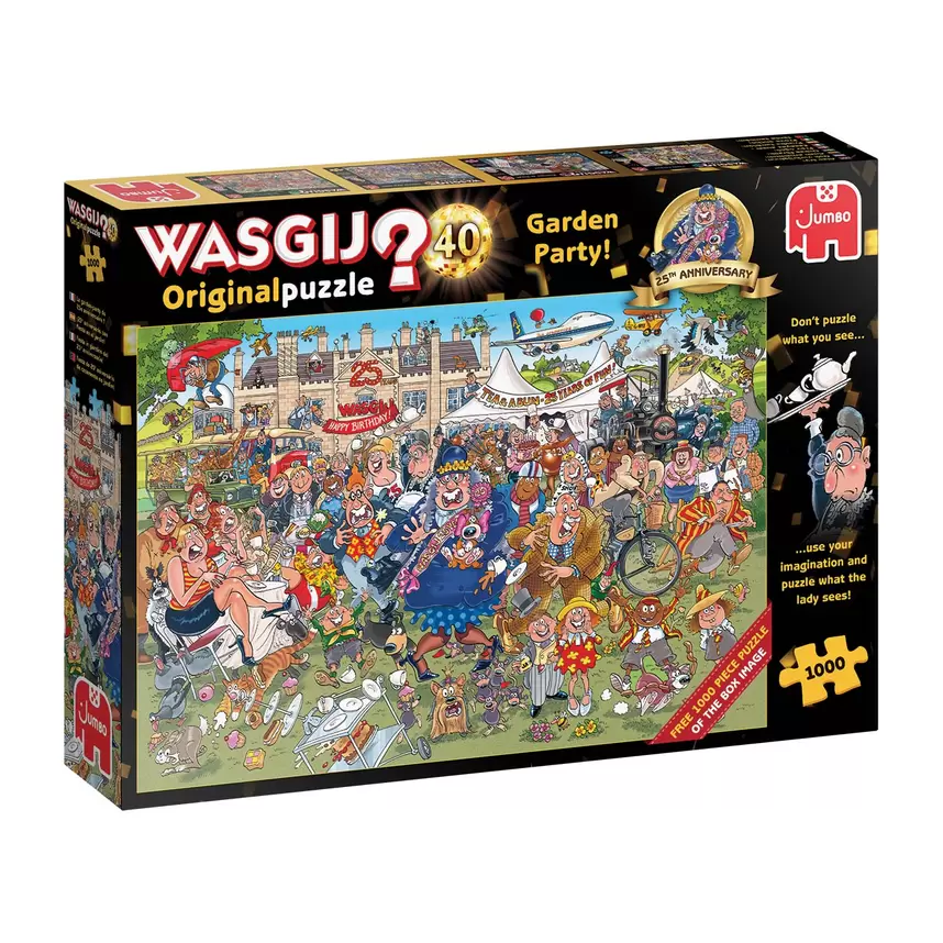 Aanbieding van Puzzel Wasgij Original 40 25th Anniversary2x 1000 Stukjes voor 12,98€ bij Top1Toys