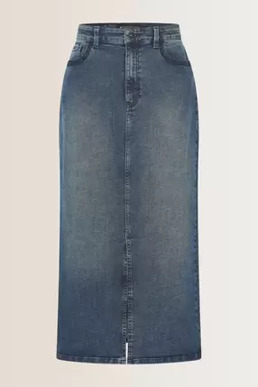 Aanbieding van Lange denim rok voor 109,95€ bij Expresso