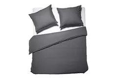 Aanbieding van Dixxius Luxurious Dekbedovertrek Dark Grey voor 139,95€ bij Swiss Sense