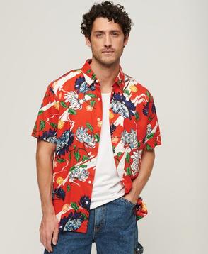 Aanbieding van Hawaiian overhemd met korte mouwen voor 69,99€ bij Superdry