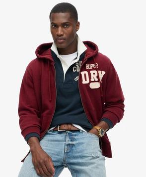 Aanbieding van Vintage Athletic hoodie met rits voor 99,99€ bij Superdry