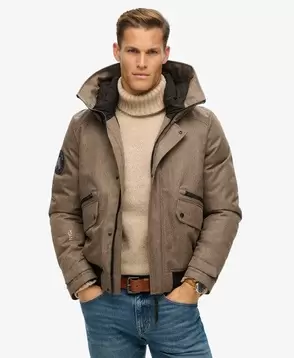 Aanbieding van Gewatteerd City bomberjack van tweed voor 189,99€ bij Superdry