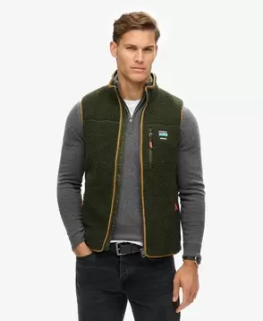 Aanbieding van Outdoor bodywarmer van fleece voor 94,99€ bij Superdry