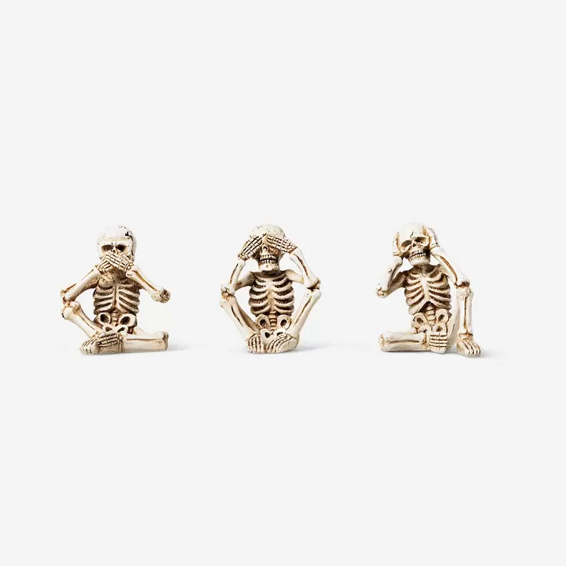 Aanbieding van Decoratieve skeletten - 3 stuks voor 10€ bij Flying Tiger