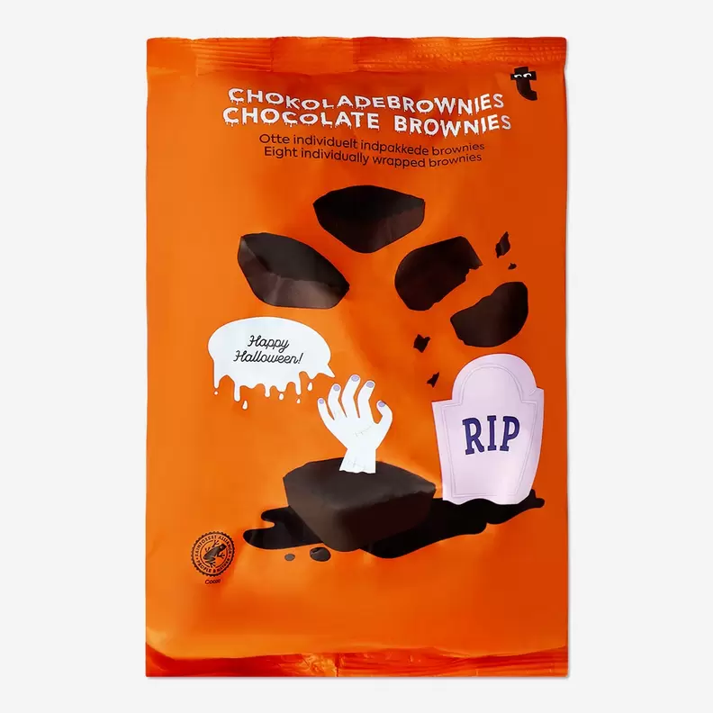 Aanbieding van Halloween Chocolade Brownies - 8 stuks voor 3€ bij Flying Tiger