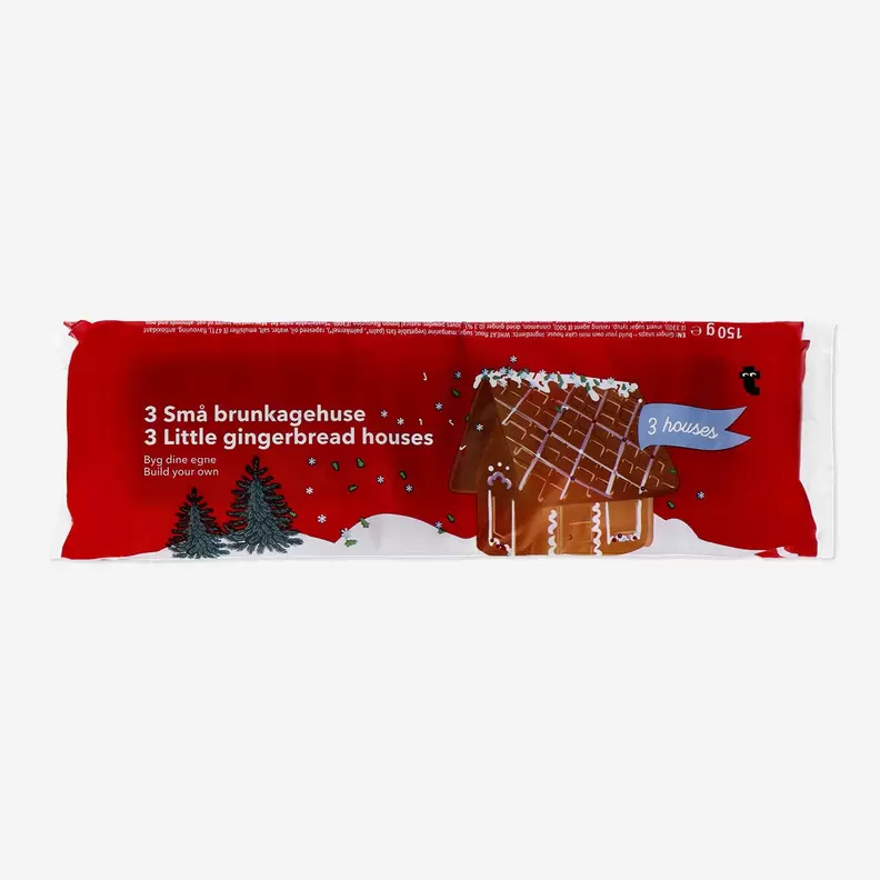 Aanbieding van DIY Mini peperkoekhuisjes - 3 stuks voor 3,5€ bij Flying Tiger