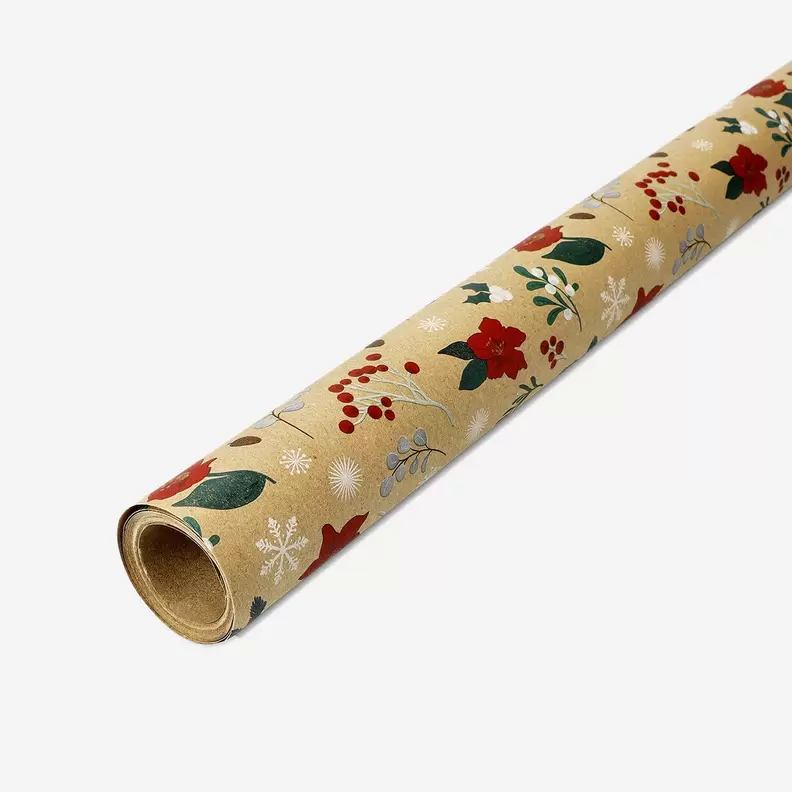 Aanbieding van 400 cm Inpakpapier papier - Kerstdag bloemen voor 2,5€ bij Flying Tiger