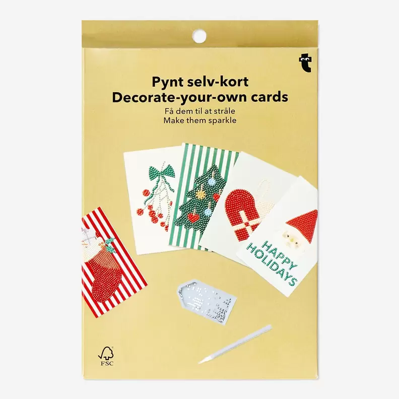 Aanbieding van DIY Kerstdag Kaarten voor 4€ bij Flying Tiger