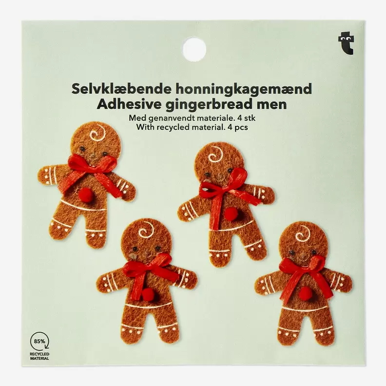 Aanbieding van Zelfklevende Vilt Peperkoek Mensen - 4 stuks voor 2€ bij Flying Tiger