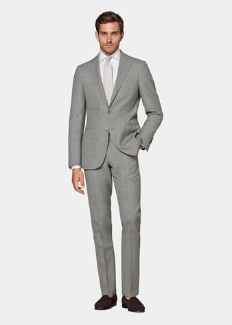Aanbieding van Light Grey Perennial Lazio Suit voor 379€ bij Suitsupply