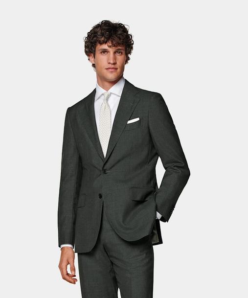 Aanbieding van Dark Green Perennial Havana Suit voor 379€ bij Suitsupply