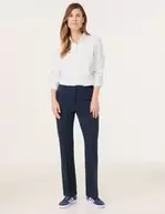 Aanbieding van Uitlopende broek met verticale biezen voor 129,99€ bij Gerry Weber