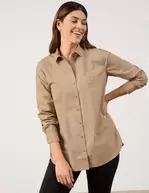 Aanbieding van Overhemdblouse van zuiver katoen voor 95,99€ bij Gerry Weber