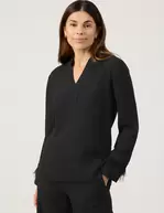 Aanbieding van Blouse met lange mouwen en veerdetail voor 99,99€ bij Gerry Weber