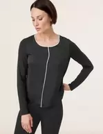 Aanbieding van Blouseachtig shirt met contrastranden voor 65,99€ bij Gerry Weber