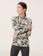 Aanbieding van Longsleeve van materiaal met burnt-out effect voor 65,99€ bij Gerry Weber