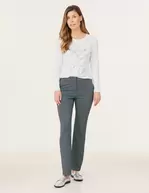 Aanbieding van Elegante broek met honingraatmotief voor 99,99€ bij Gerry Weber