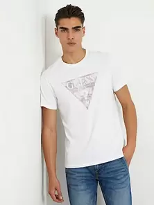 Aanbieding van Stretch T-shirt met driehoeklogo voor 22,5€ bij Guess