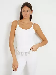 Aanbieding van Skinny denim jumpsuit voor 95€ bij Guess