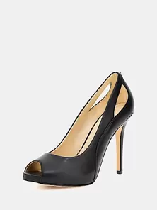 Aanbieding van Civina open teen pump leer voor 77,5€ bij Guess