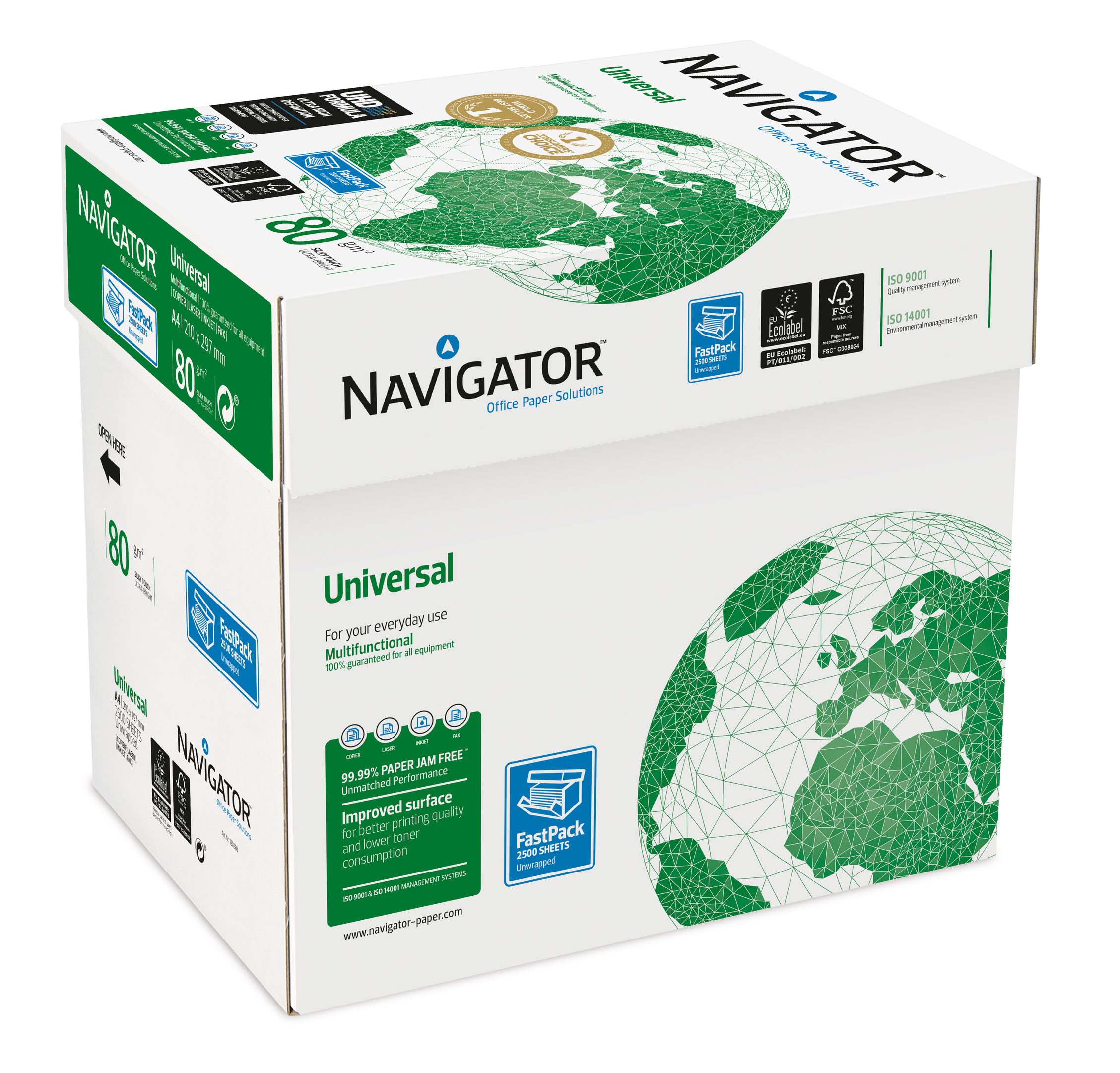 Aanbieding van Navigator
						Universal Papier A4 80 g/m² Wit voor 105059,2€ bij Staples