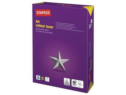 Aanbieding van Staples
						Colour Laser Papier A4 90 g/m² Wit voor 49972,54€ bij Staples