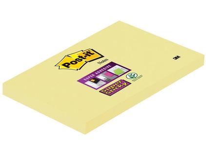 Aanbieding van Post-it
						Super Sticky Notes Canary Yellow 76 x 127 m voor 28,6€ bij Staples