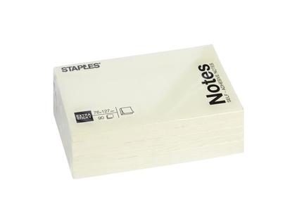 Aanbieding van Staples
						Super Sticky Zelfklevend Notitieblok 127 x voor 18,42€ bij Staples