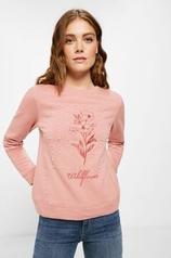 Aanbieding van "Wildflower" sweatshirt voor 15,99€ bij Springfield