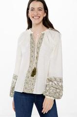 Aanbieding van Ethnic embroidery blouse voor 14,99€ bij Springfield