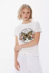 Aanbieding van Ethnic graphic T-shirt voor 9,99€ bij Springfield