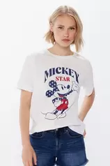 Aanbieding van Mickey Mouse USA T-shirt voor 8,99€ bij Springfield