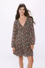 Aanbieding van Short floral print dress voor 39,99€ bij Springfield