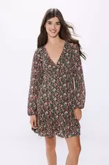 Aanbieding van Short floral print dress voor 31,99€ bij Springfield