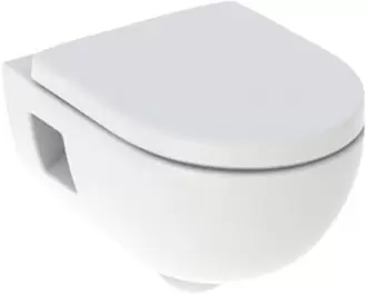 Aanbieding van GEBERIT Spoelrandloos toilet 300 Basic incl. softclose wc-bril wit voor 249€ bij Hornbach