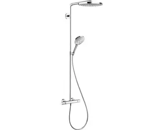 Aanbieding van HANSGROHE Regendoucheset Raindance Select S 240 Ø24 cm incl. thermostaatkraan 27129000 chroom voor 705€ bij Hornbach